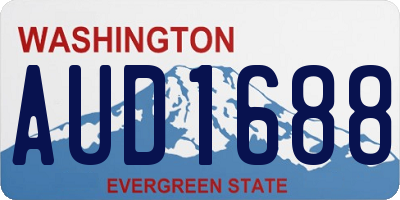WA license plate AUD1688