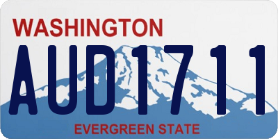 WA license plate AUD1711