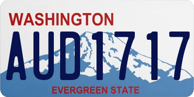 WA license plate AUD1717