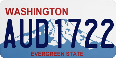 WA license plate AUD1722