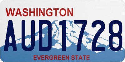 WA license plate AUD1728