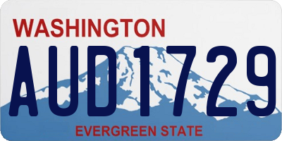 WA license plate AUD1729