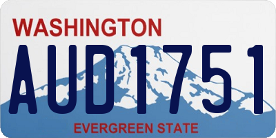 WA license plate AUD1751