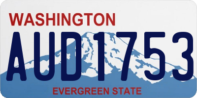 WA license plate AUD1753