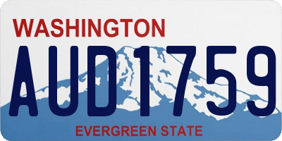 WA license plate AUD1759