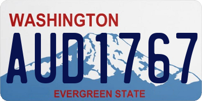 WA license plate AUD1767