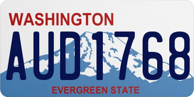 WA license plate AUD1768