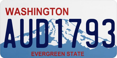 WA license plate AUD1793