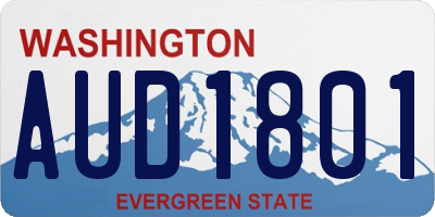 WA license plate AUD1801