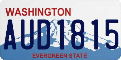 WA license plate AUD1815