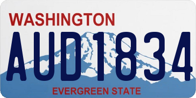 WA license plate AUD1834