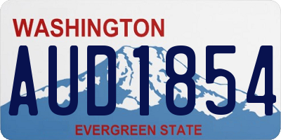 WA license plate AUD1854