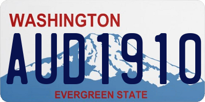 WA license plate AUD1910