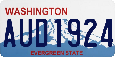 WA license plate AUD1924