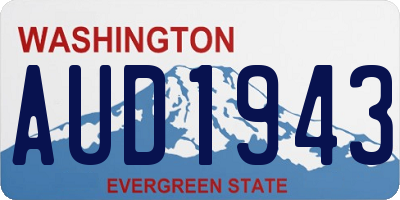 WA license plate AUD1943