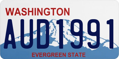 WA license plate AUD1991