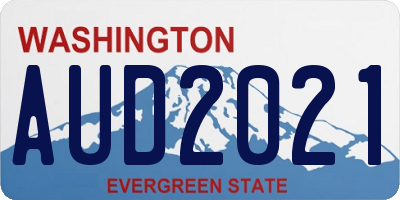 WA license plate AUD2021