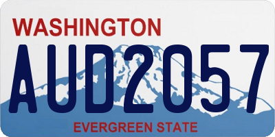 WA license plate AUD2057