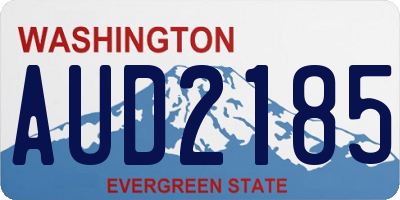 WA license plate AUD2185