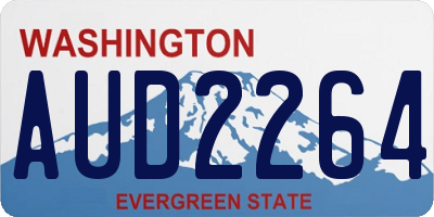WA license plate AUD2264