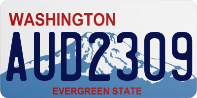 WA license plate AUD2309