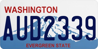 WA license plate AUD2339