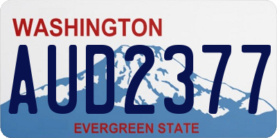 WA license plate AUD2377