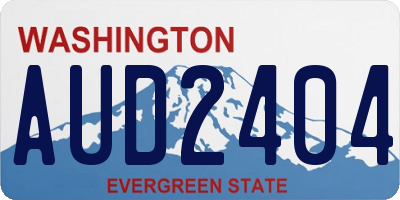 WA license plate AUD2404
