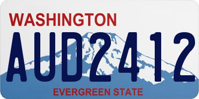 WA license plate AUD2412