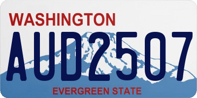 WA license plate AUD2507