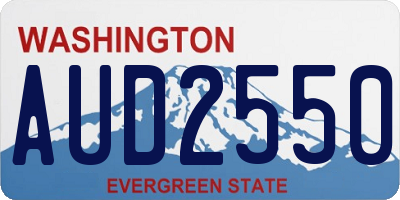 WA license plate AUD2550