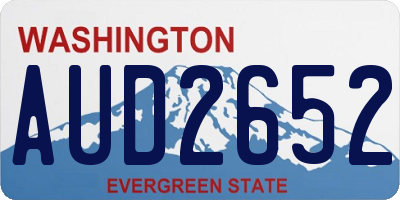 WA license plate AUD2652