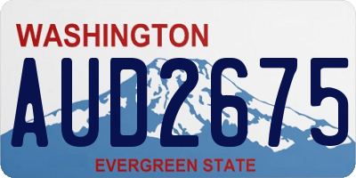 WA license plate AUD2675