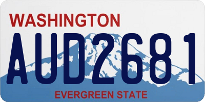 WA license plate AUD2681