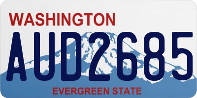 WA license plate AUD2685