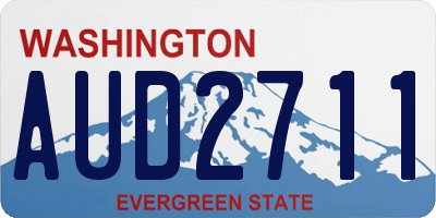 WA license plate AUD2711