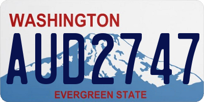 WA license plate AUD2747