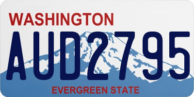 WA license plate AUD2795