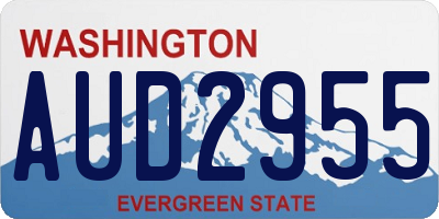 WA license plate AUD2955