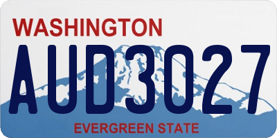 WA license plate AUD3027