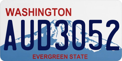 WA license plate AUD3052