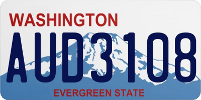 WA license plate AUD3108