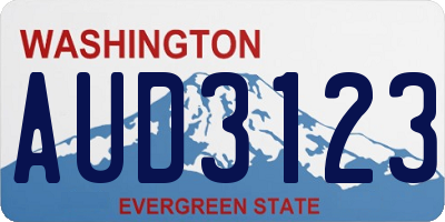 WA license plate AUD3123