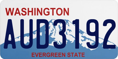 WA license plate AUD3192