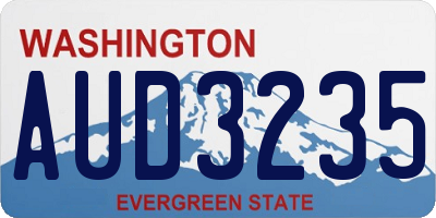 WA license plate AUD3235