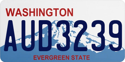 WA license plate AUD3239
