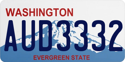 WA license plate AUD3332