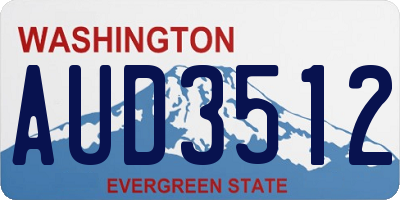 WA license plate AUD3512