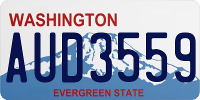 WA license plate AUD3559