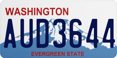 WA license plate AUD3644